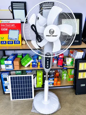 Great Vision 16inches Solar Rechargable Standing Fan