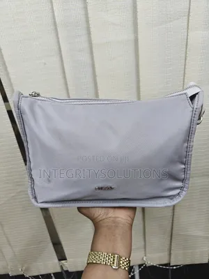 Nylon Baguette-Style Purse