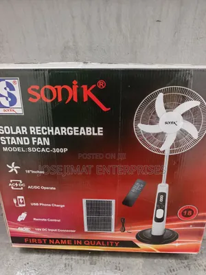 Solar Rechargeable Fan