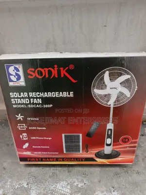 Solar Rechargeable Fan