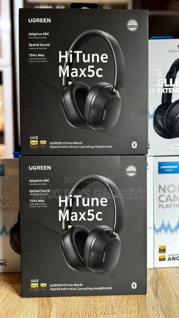 Ugreen Anc Hitune Max5c Headphones Wireless, 75h Playtime