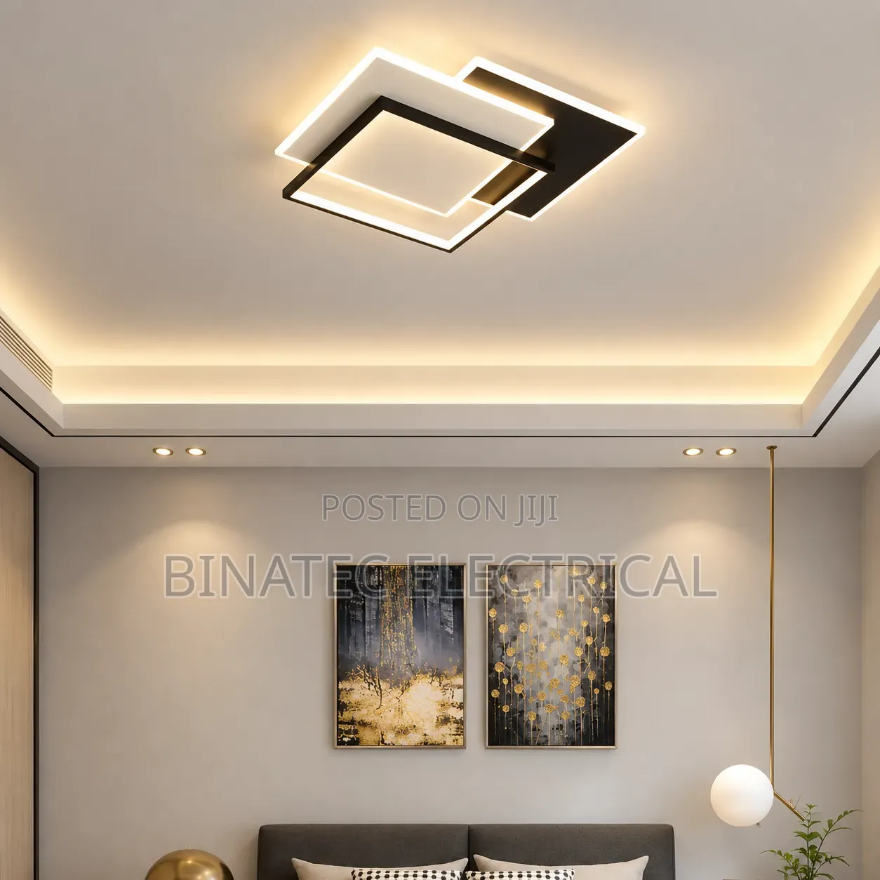 Luxury Artistic Pattern LED Ceiling Light for Modern Homes