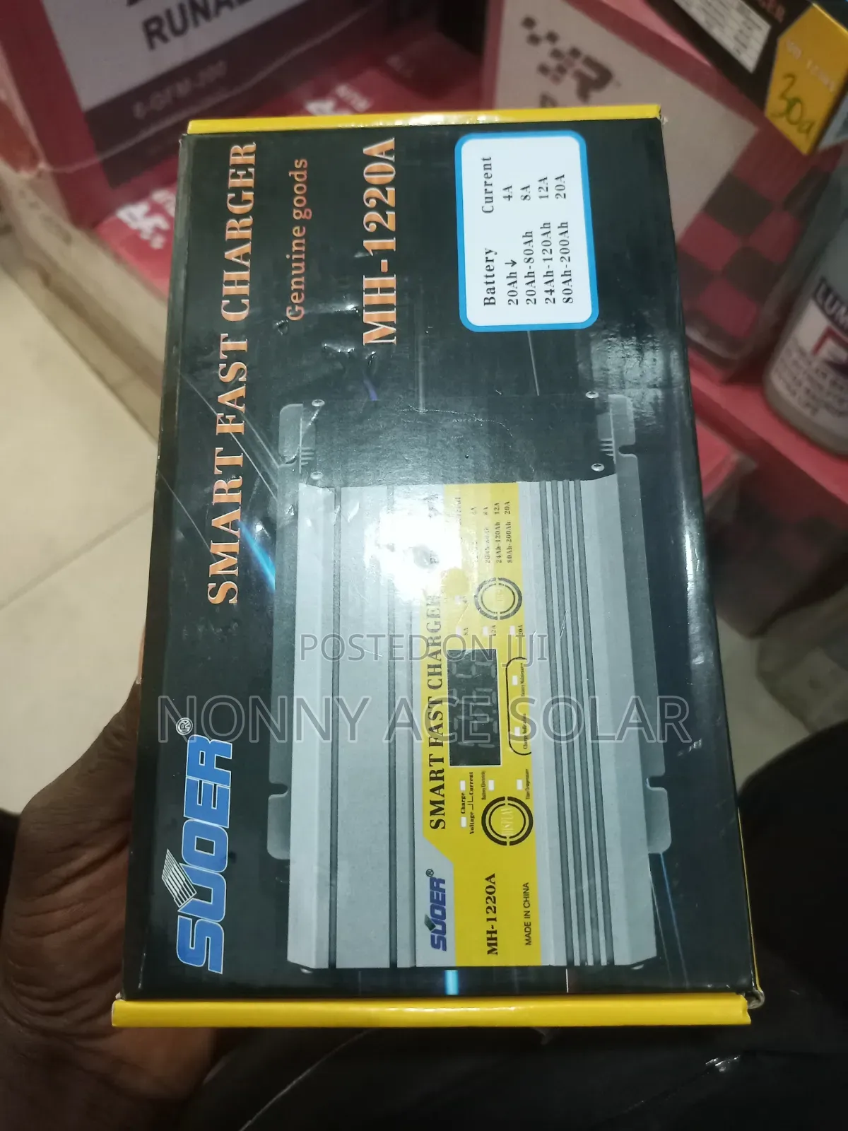 Suder Smart AC Fast Charger 12v 20ah