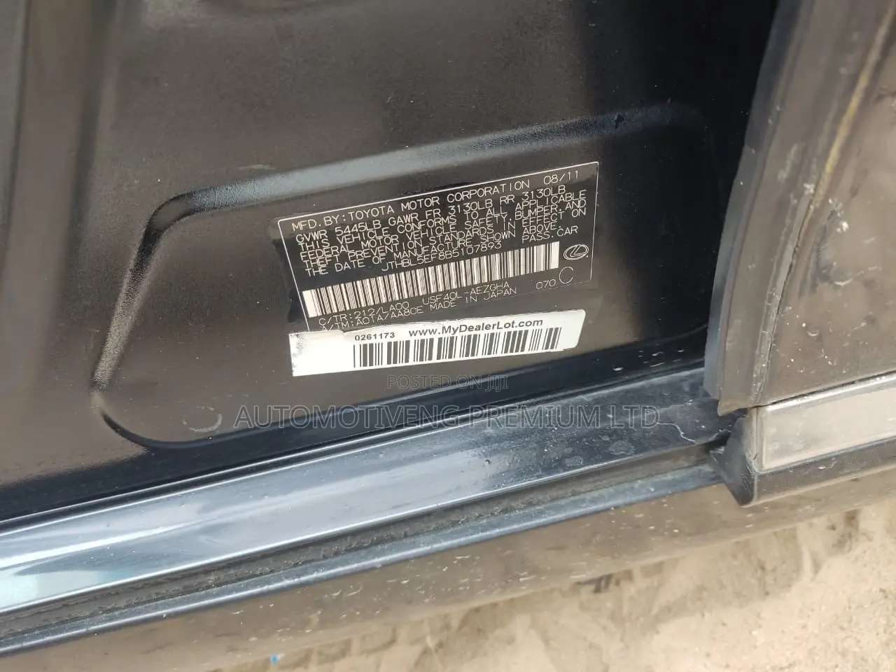 Lexus LS 460 2011 Black