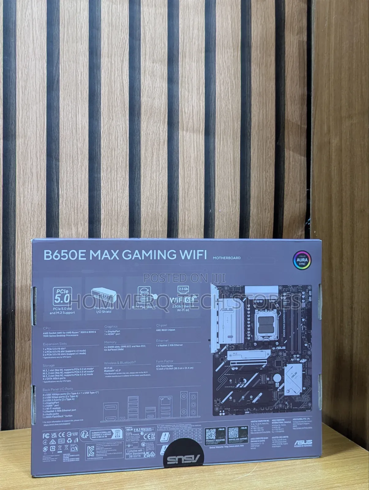 ASUS B650e Max Gaming Wifi Motherboard
