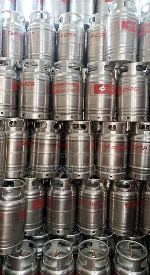 Brand New CEPSA Stainless Steel LPG Cooking Gas Cylinder
