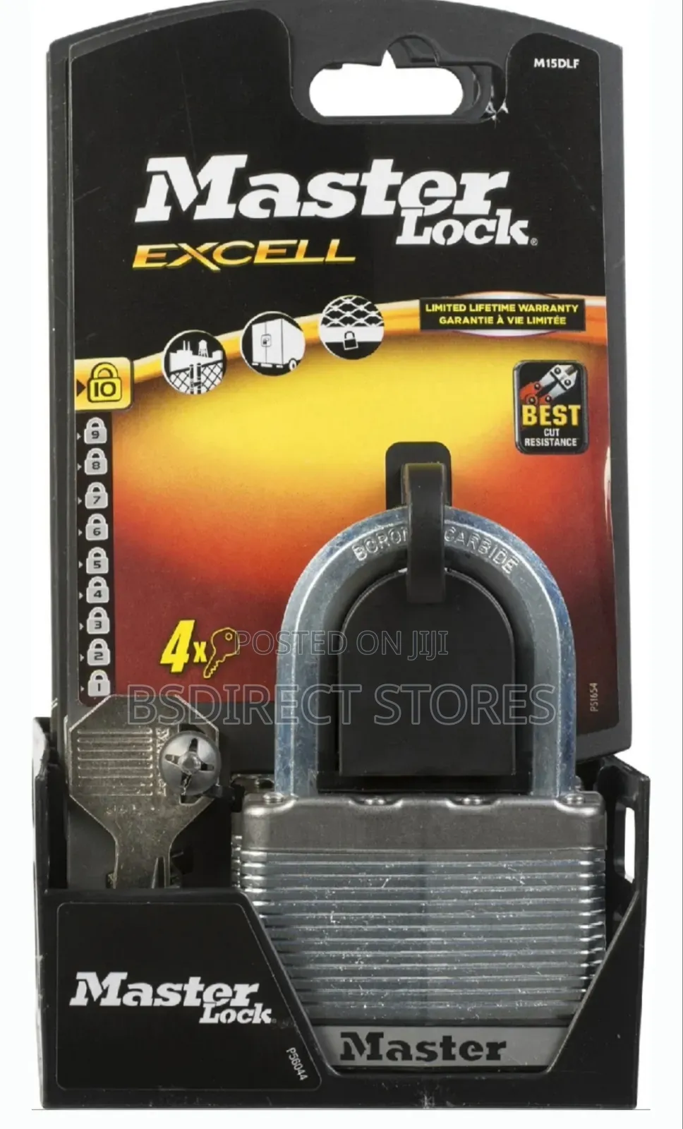 Master Lock Heavy Duty Laminated Steel 64mm Padlock 38mm Shackle