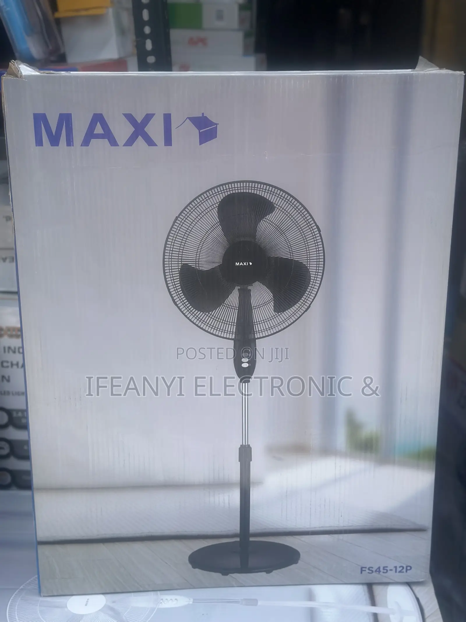 Maxi Standing Fan 20 Inch White/Black