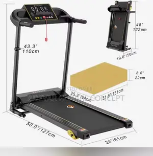 Home Gym Treadmill Machine With LCD Screen Mechanical Driving Type