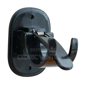 No Drill Curtain Rod Holder Hangers - Self Adhesive Hook - 2pcs
