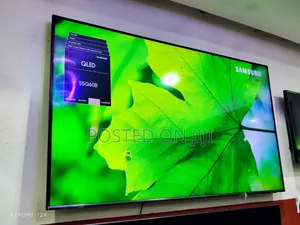 Neat Uk Used 55" Samsung Qled 4k Q60b Bezel-Less Screen Airslim Smart