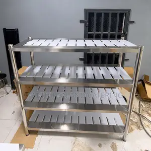 4-Tier Stainless Steel Commercial Shelving Rack