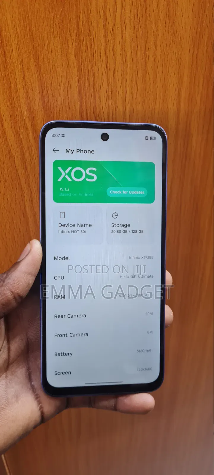 Infinix Hot 60i 128 GB Blue