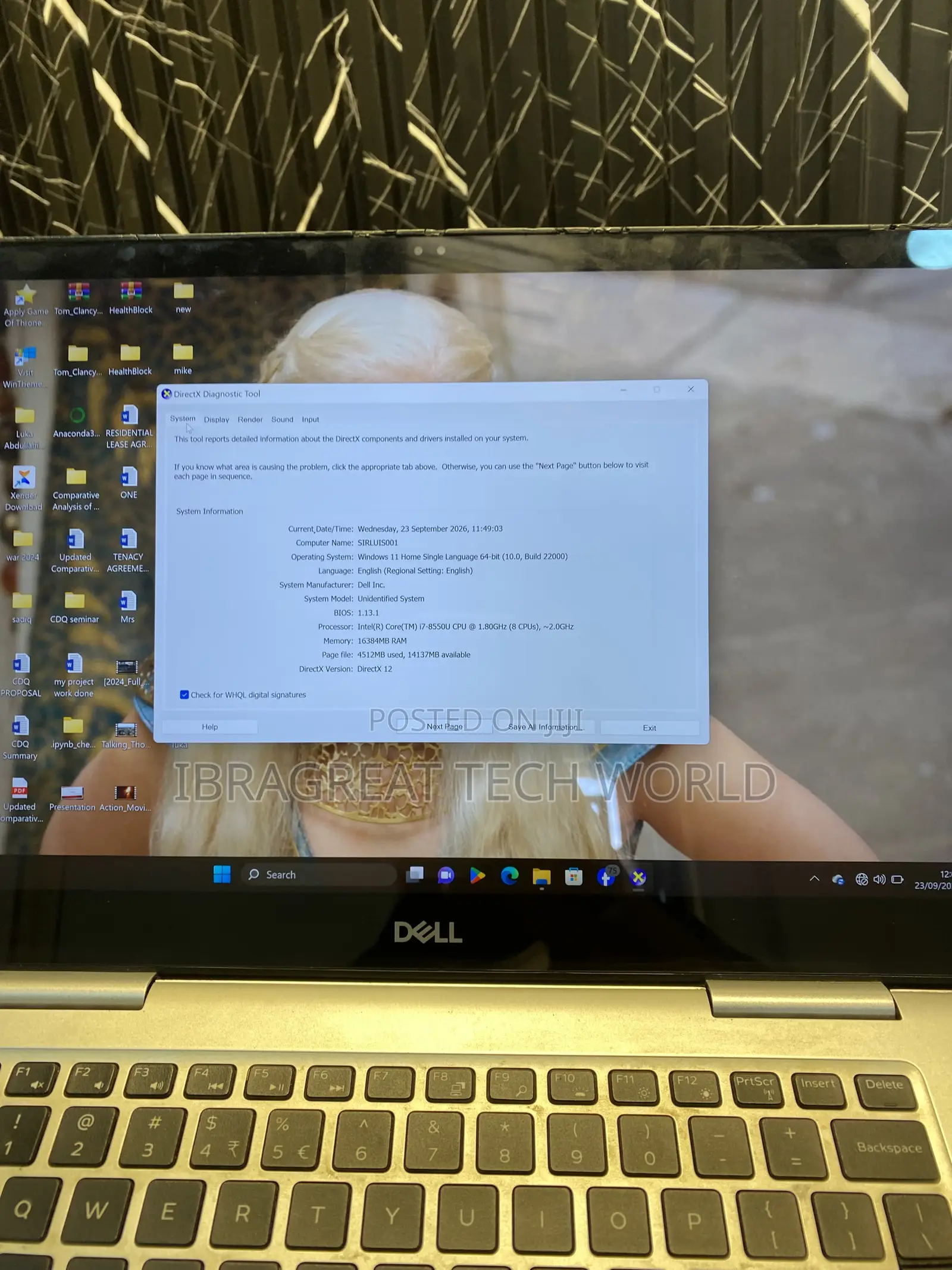 Laptop Dell Inspiron 15 7570 16GB Intel Core i7 SSD 512GB
