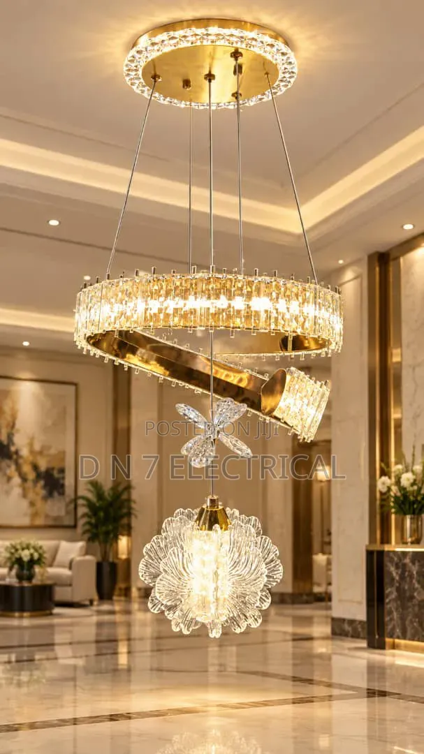 Modern Gold Chandelier Light