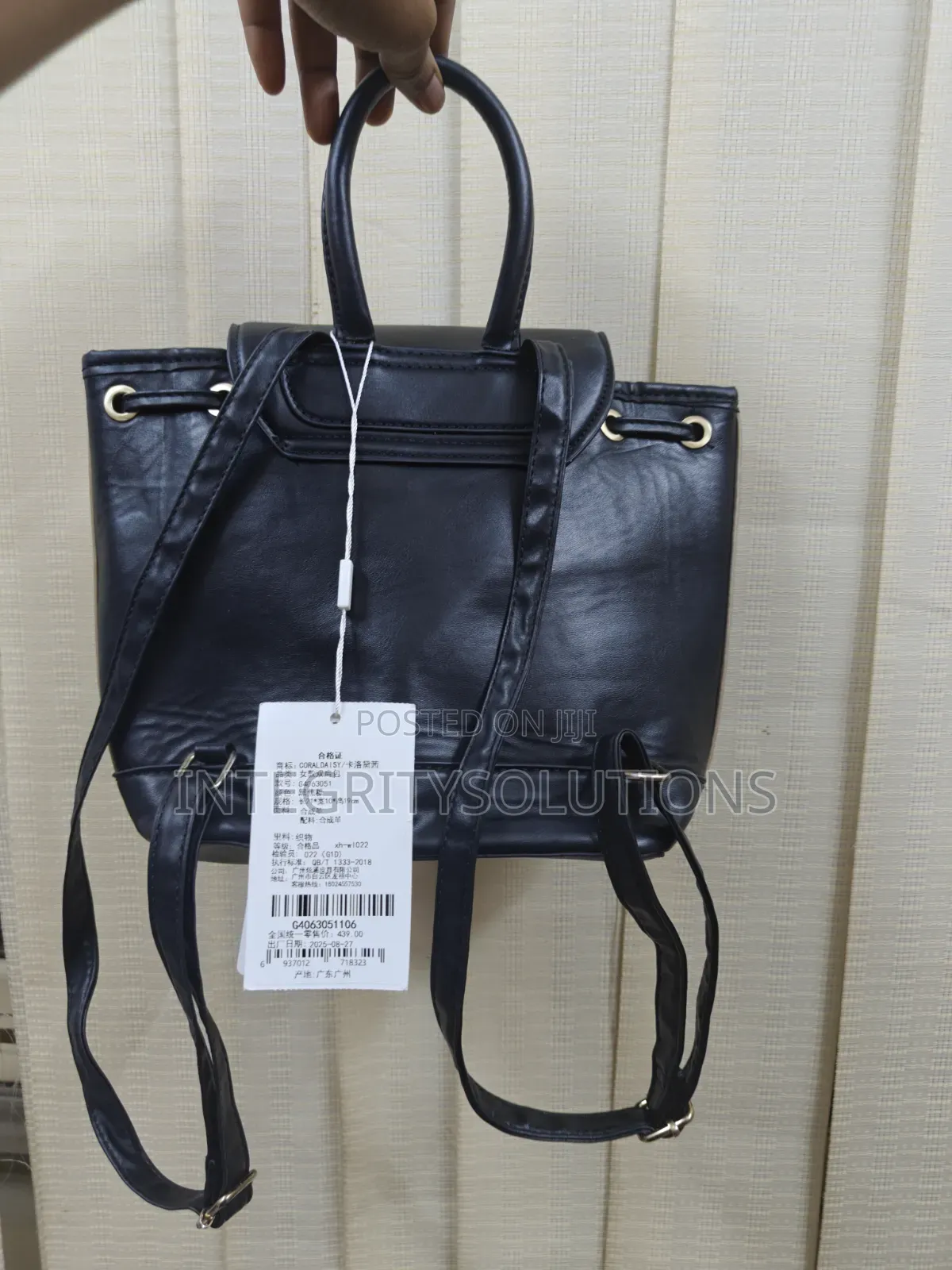 Vintage Canvas & Leather Combo Mini Backpack