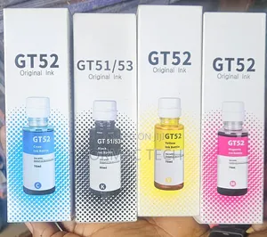Set of HP REFILL INK GT51/53, GT52, Yellow, Cyan,magneta and Black