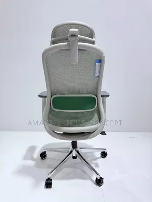 Modern Ergonomic Executive Office Chair With Green Cushion