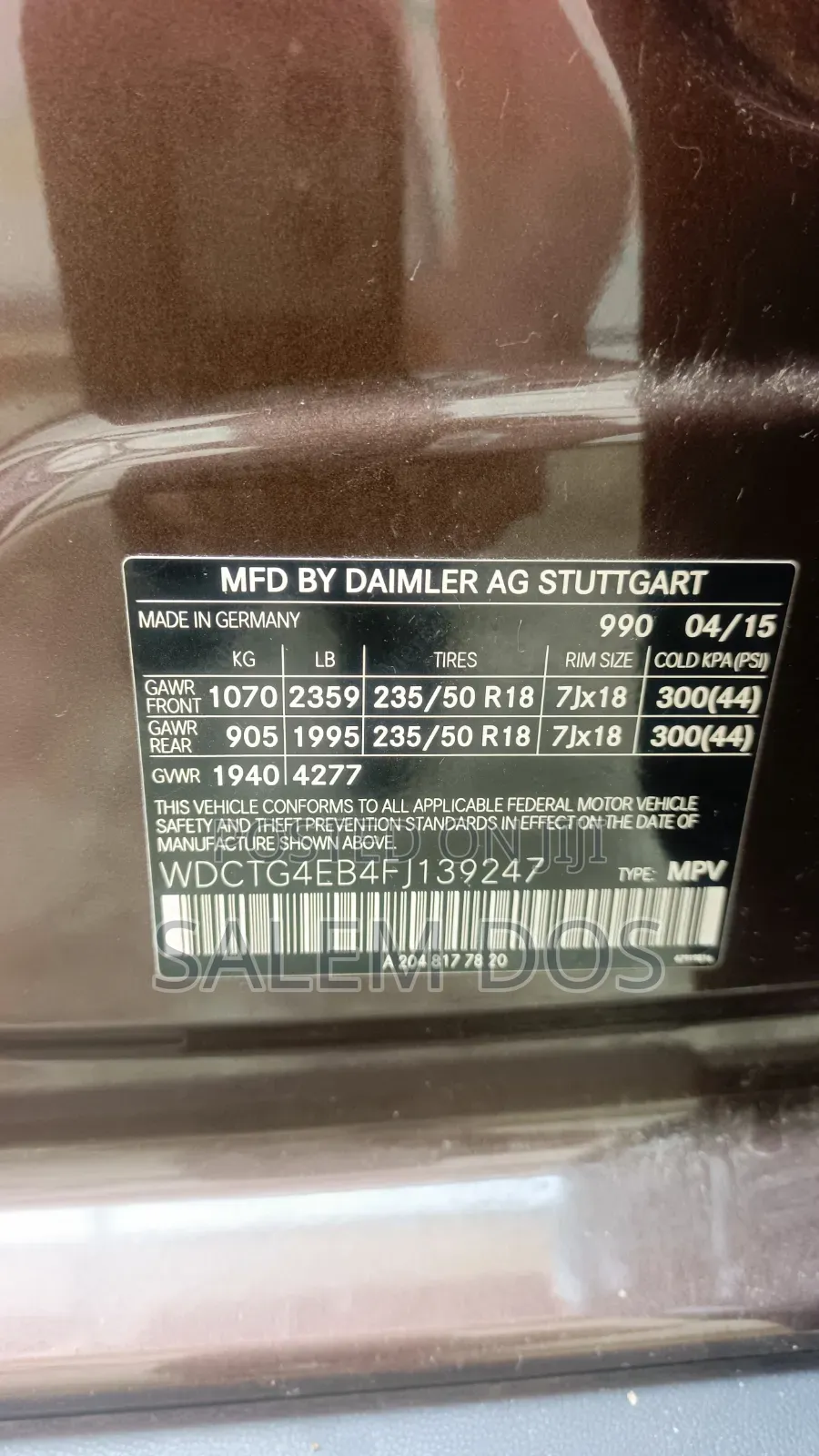 Mercedes-Benz GLA 250 2015 Brown