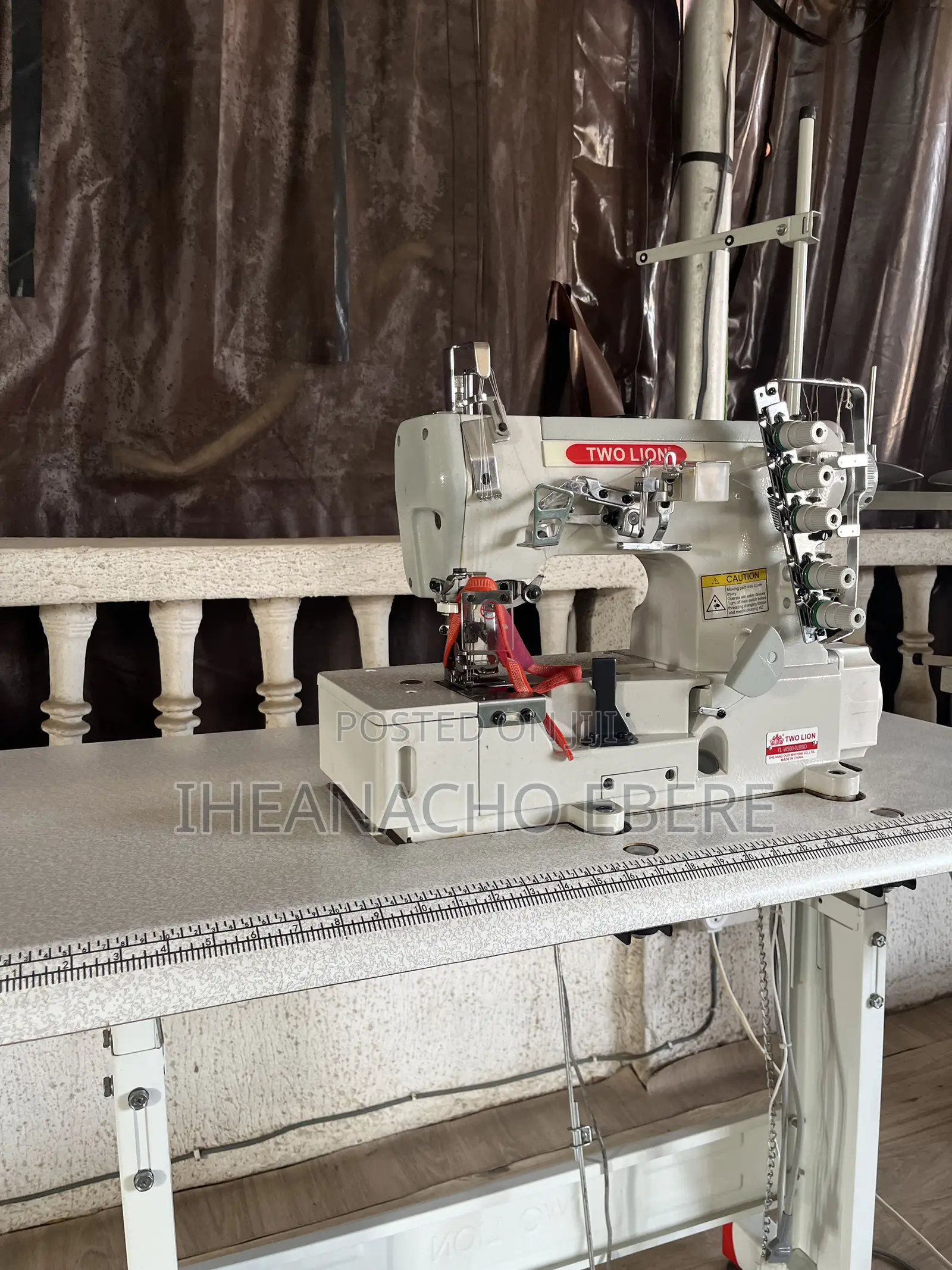 Two Lion Industrial Flatbed Interlock (Flatlock) Machine – Barely Used