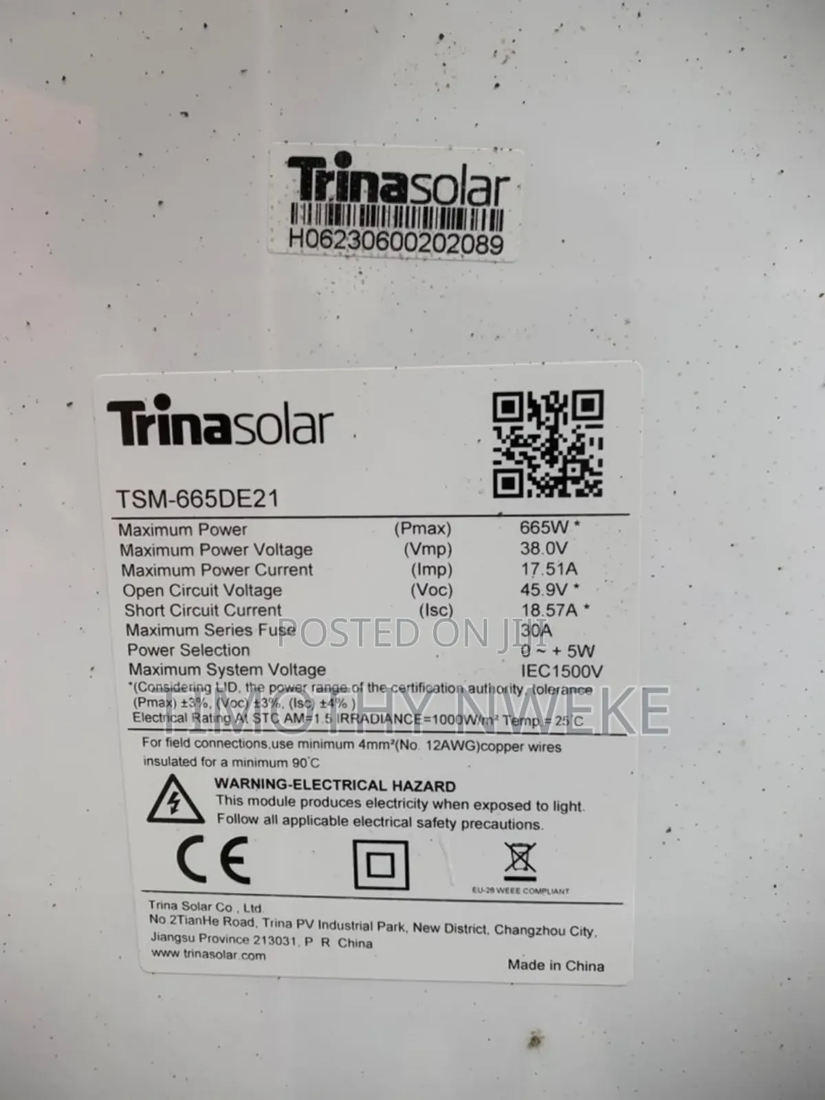 665w Solar Panel