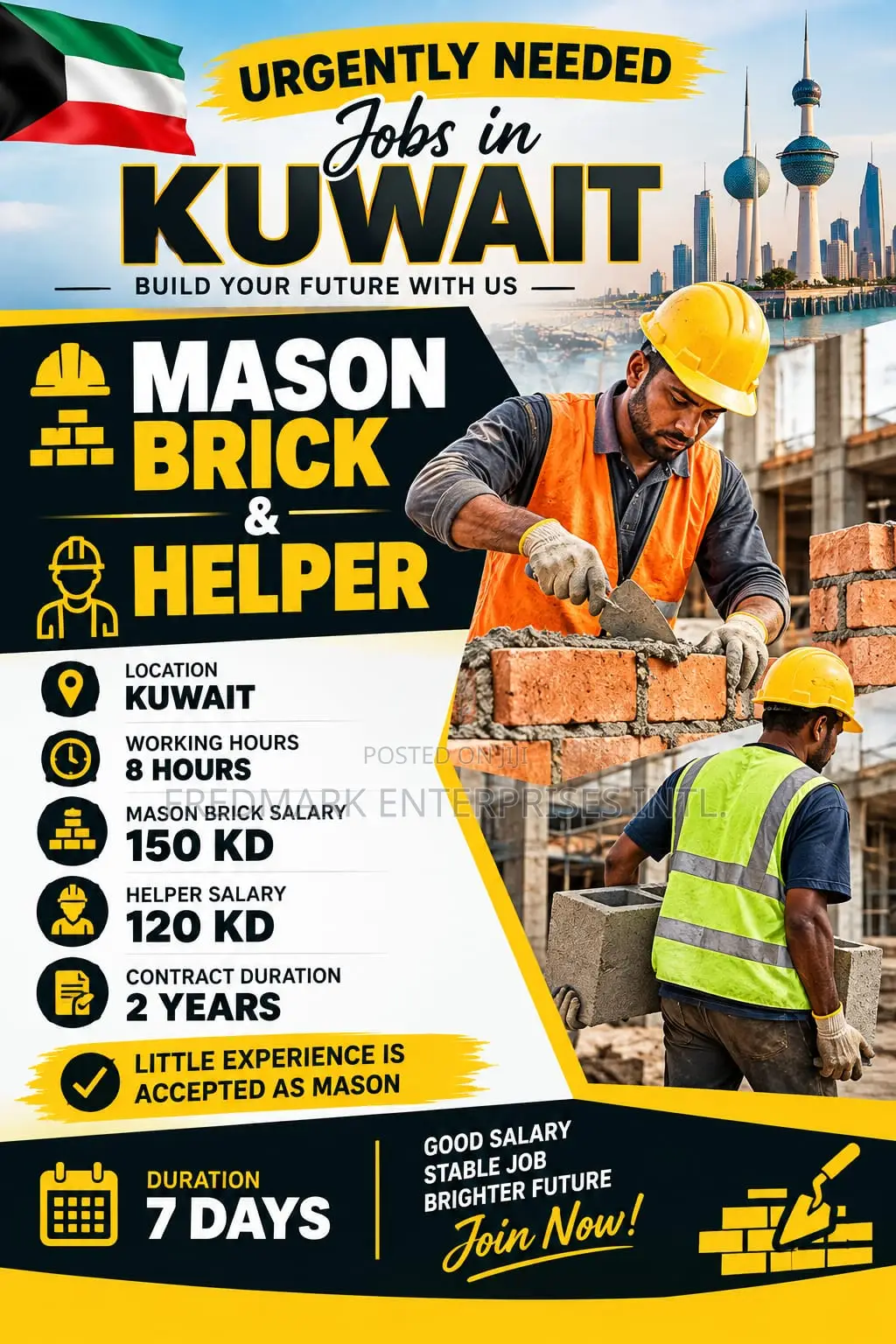 Workers Needed in Kuwait, Saudi Arabia, Qatar Packages