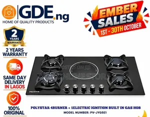 Polystar 4 Burner+1 Electric Ignition Built in Gas Hob/Pv-Jyg5e1