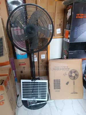 Smart Solar Fan With Remote Control and Rechargeable Battery