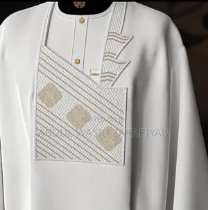 Luxury White Agbada Native Wear for Men