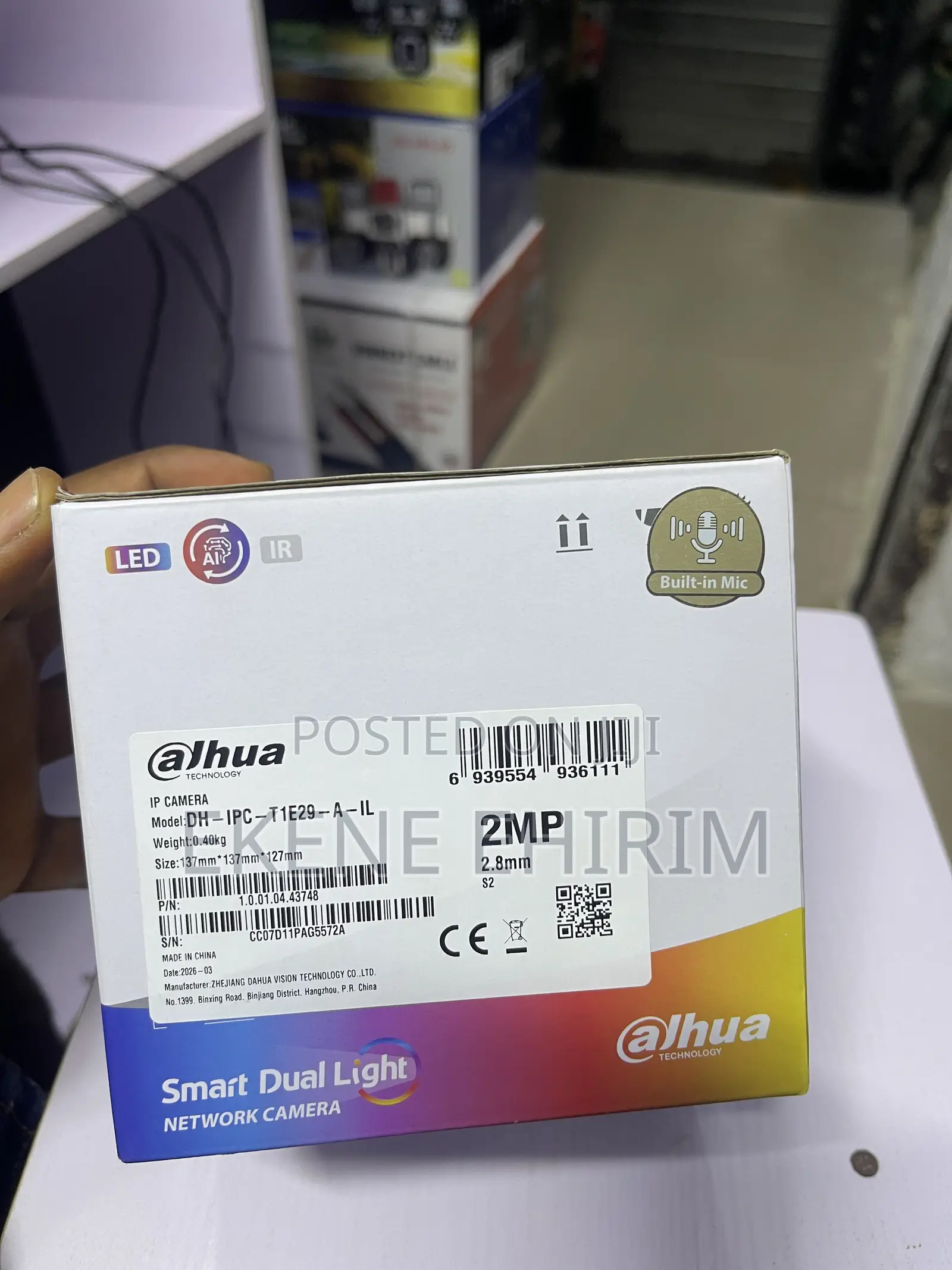 IP Colour and Voice CCTV Camera