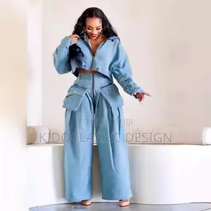 Women’s Cargo Jeans Denim Set