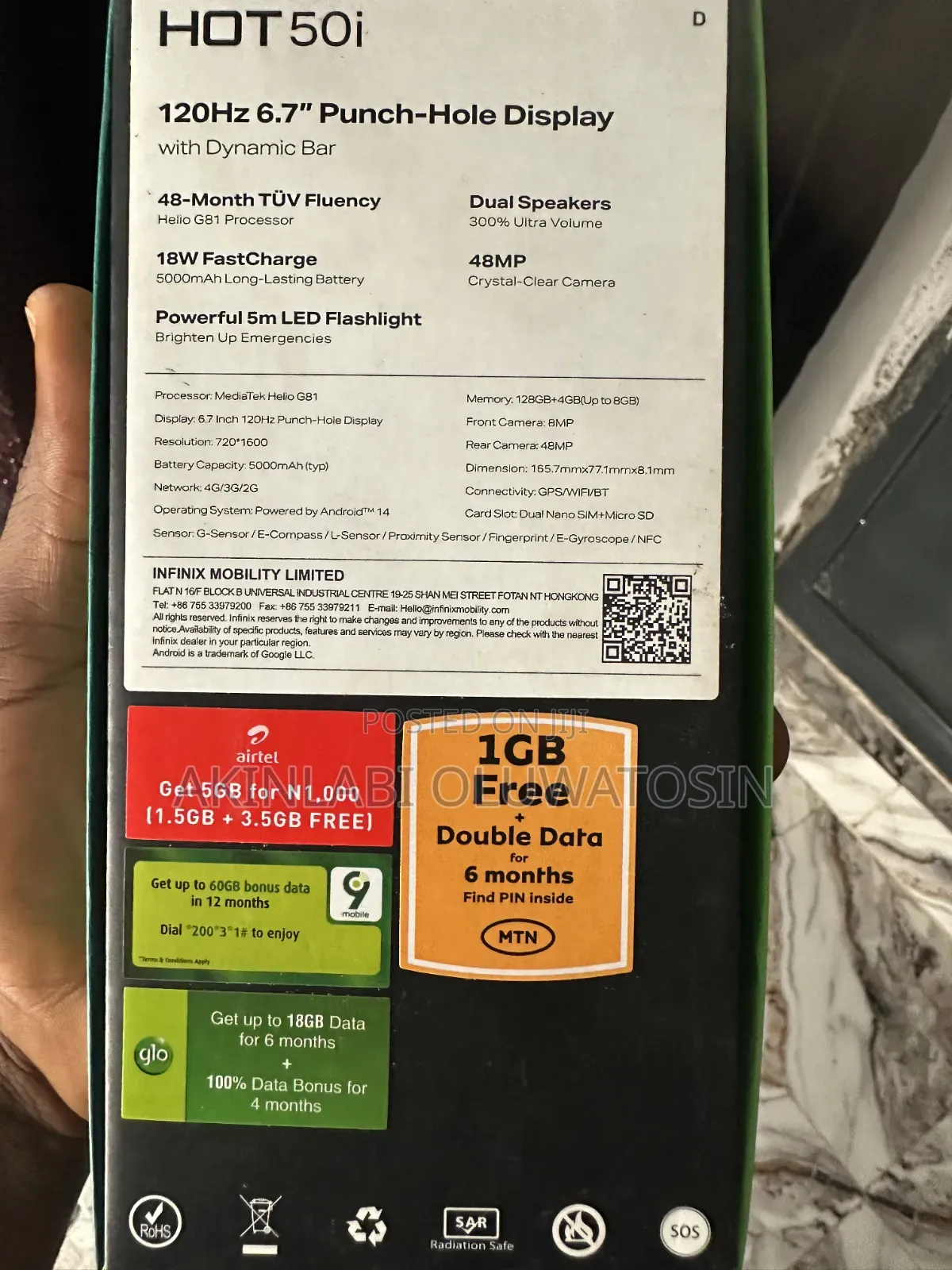 Infinix Hot 50i 128 GB