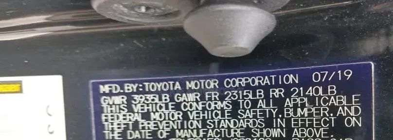 Toyota Corolla XLE 2020 Black