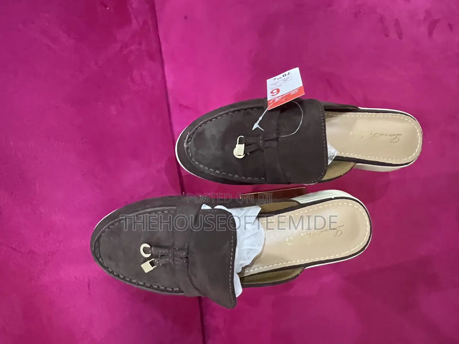 Unisex High Sole Half Shoe