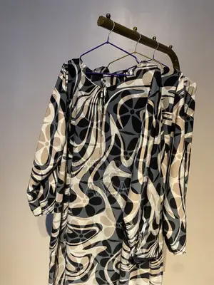 Printed Nida Fabric Dress