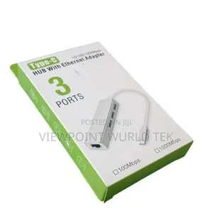 Type-C Hub With an Ethernet Adapter + 3 USB Ports