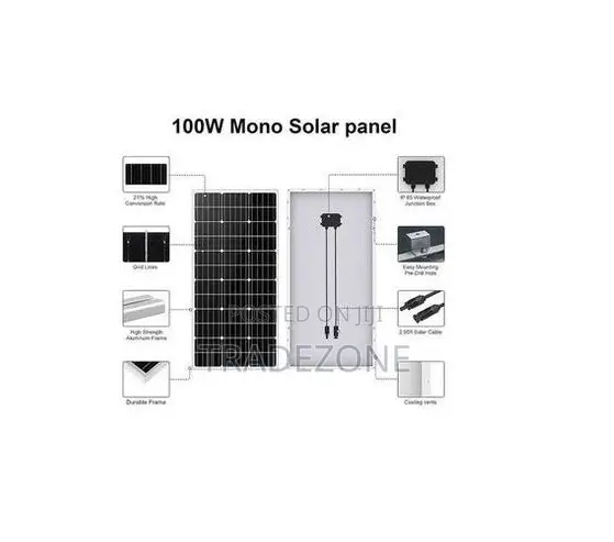 Sunshine 100W Monocrystalline Solar Panel