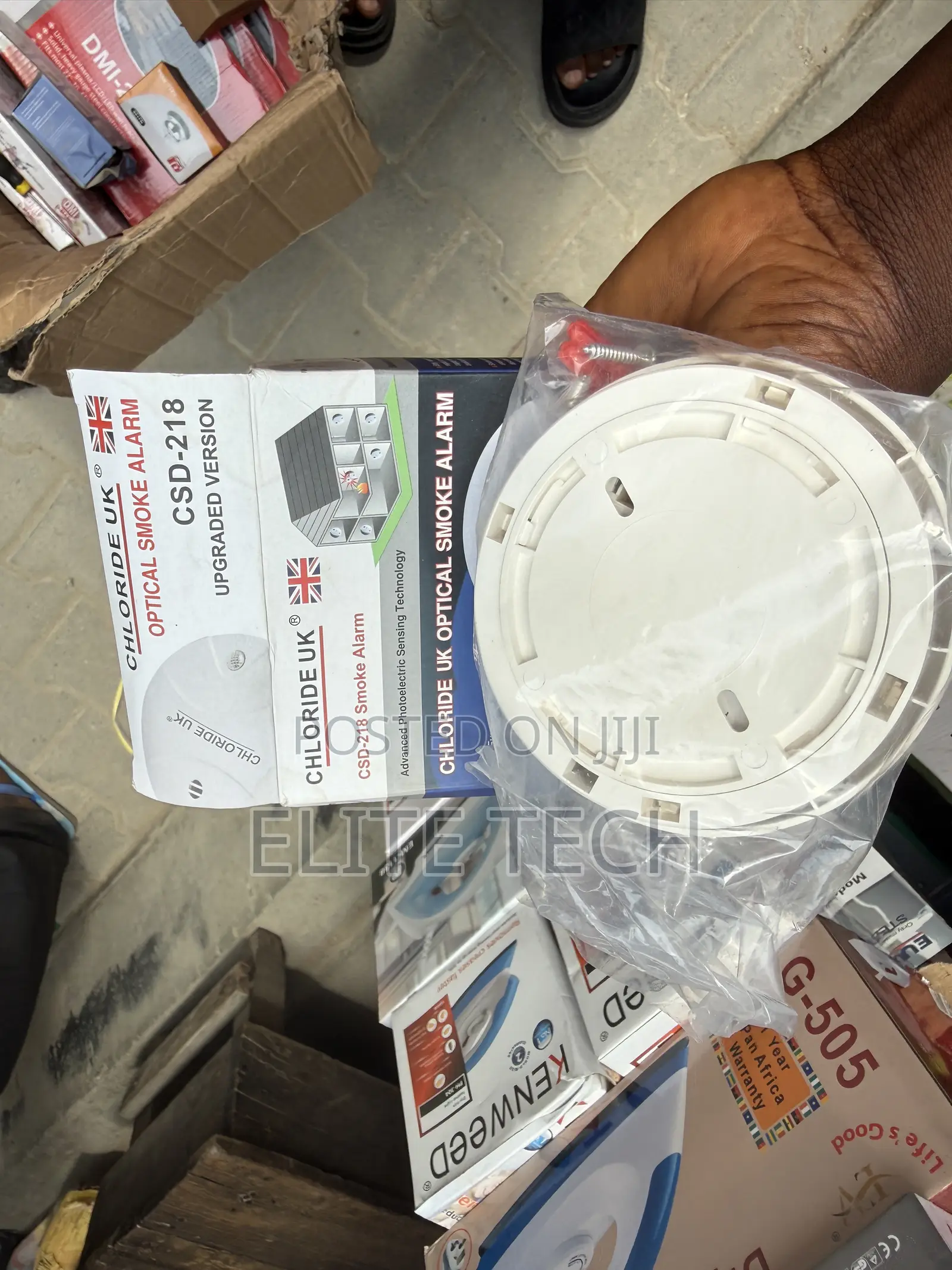 Wireless Battery-Operated Fire & Smoke Alarm Detector