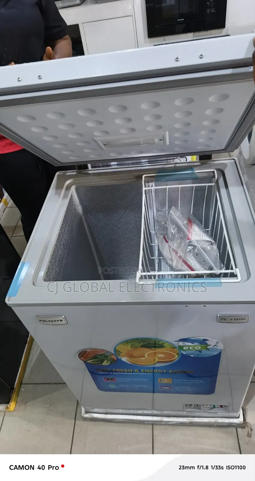 100l Polystar Chest Deep Freezer – Energy Saving & Powerful Cooling