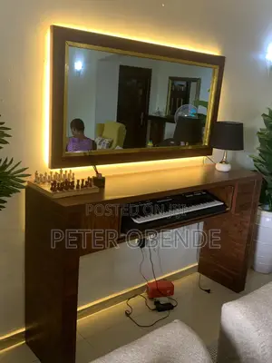 Piano Console With Mirror Design