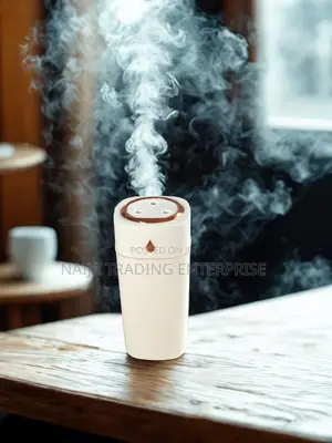Mist 3-Nozzle Humidifier With 7 LED Lights-White