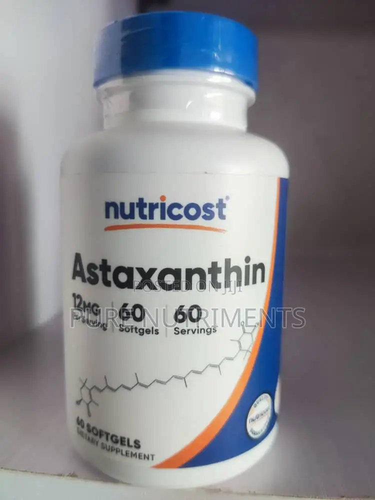 Nutricost Astaxanthin 60 Softgels Powerful Antioxidant Support