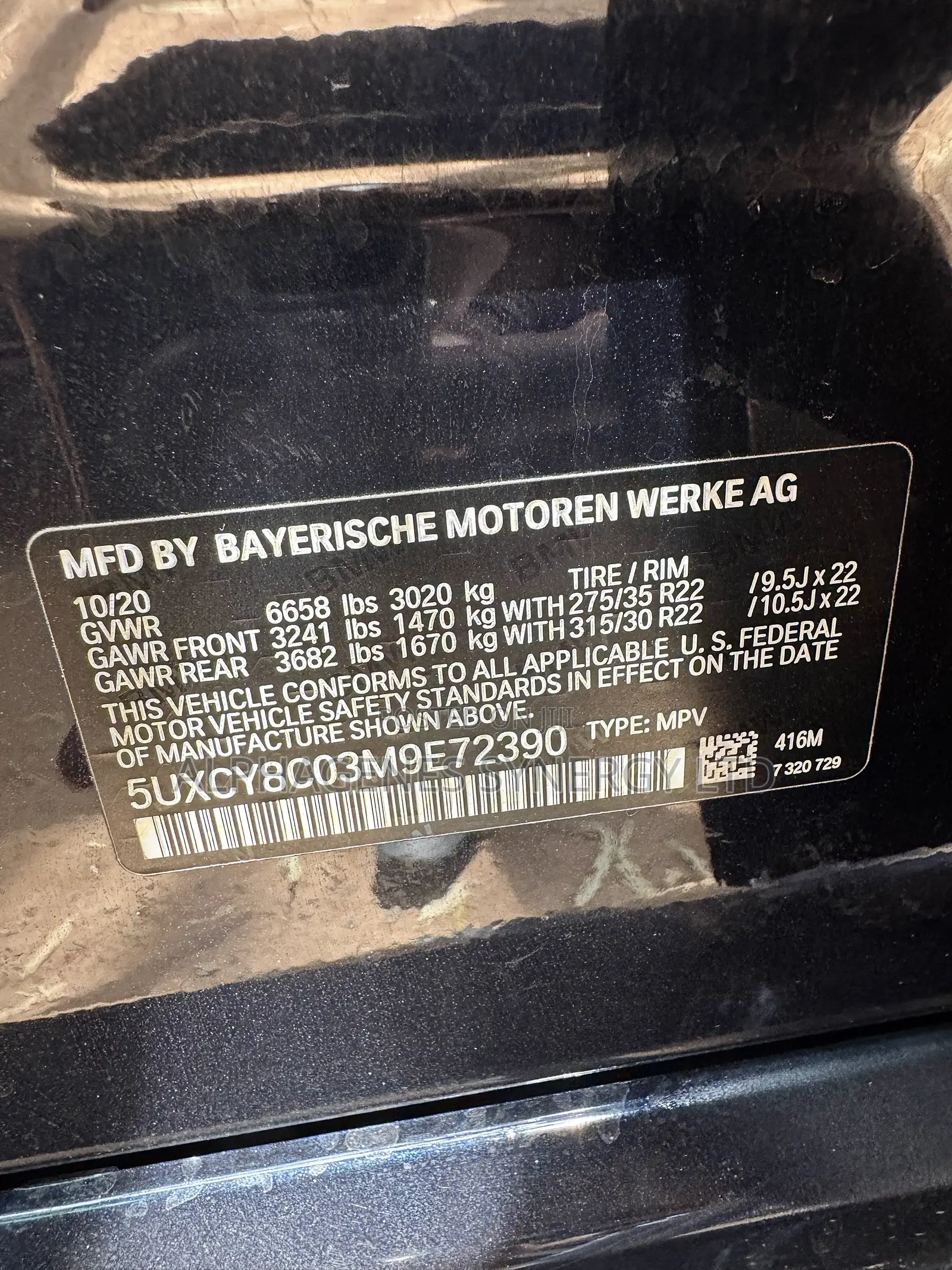 BMW X6 2021 Black