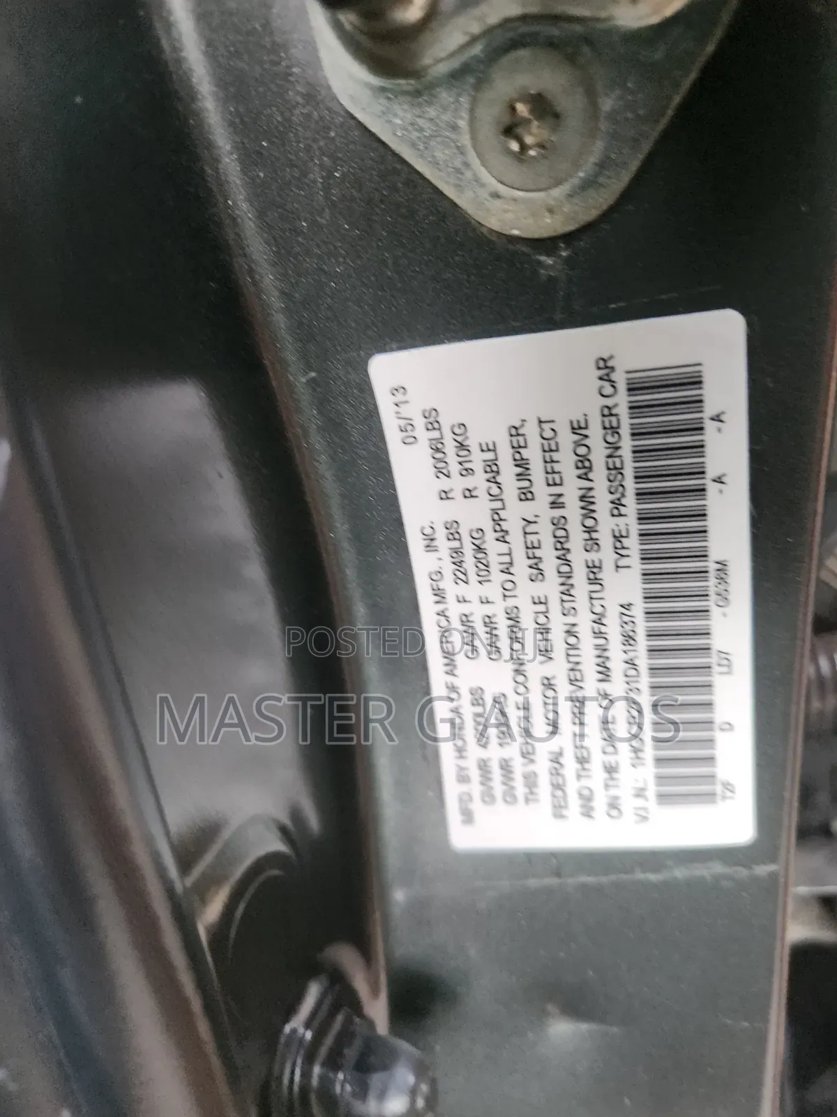 Honda Accord 2013 Gray
