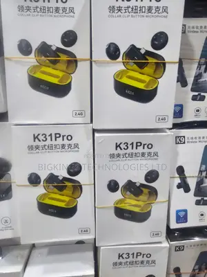 K31 Pro Collar Clip Button Wireless Microphone