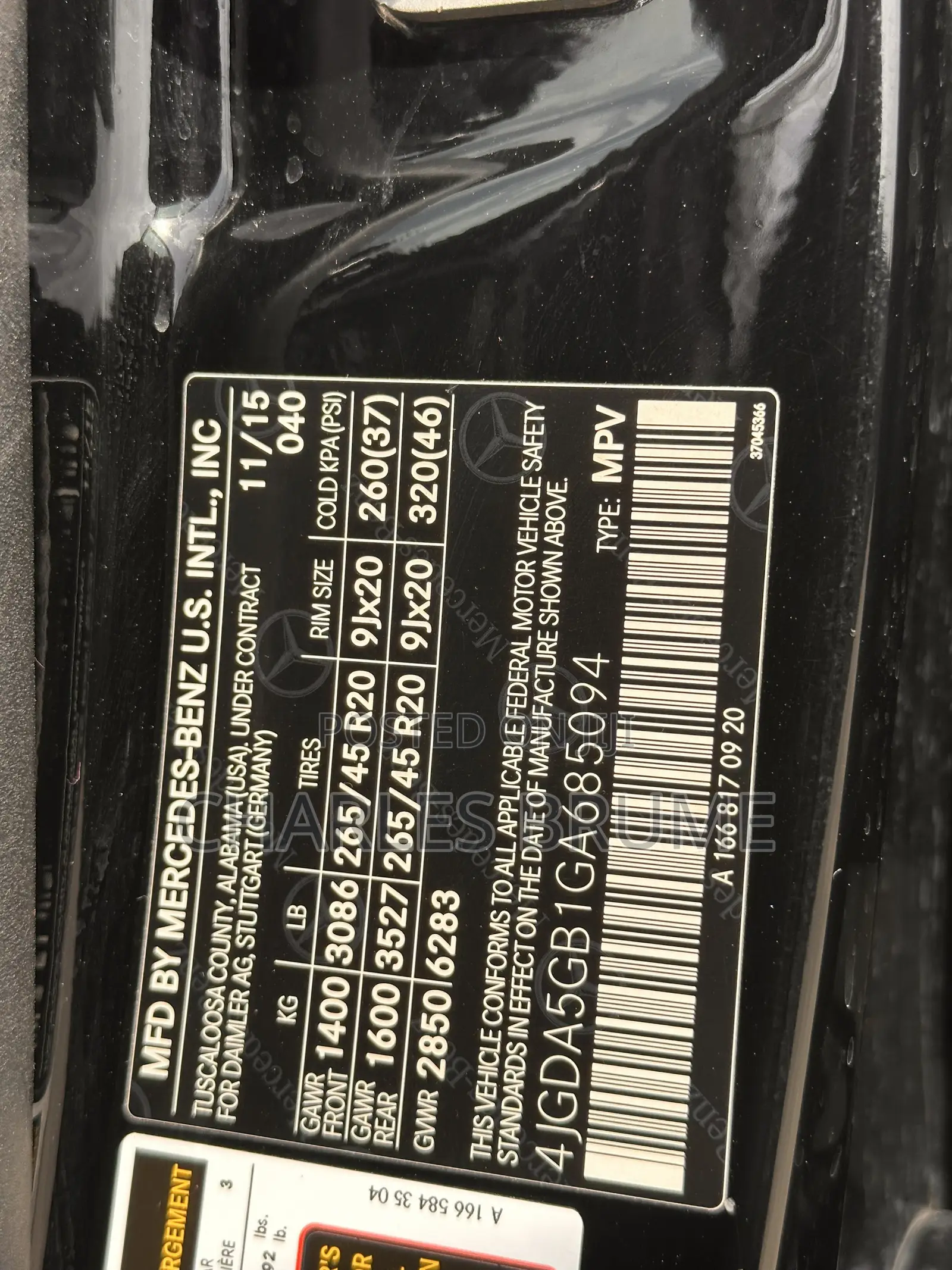 Mercedes-Benz GLE-Class GLE 400 4MATIC 2016 Black
