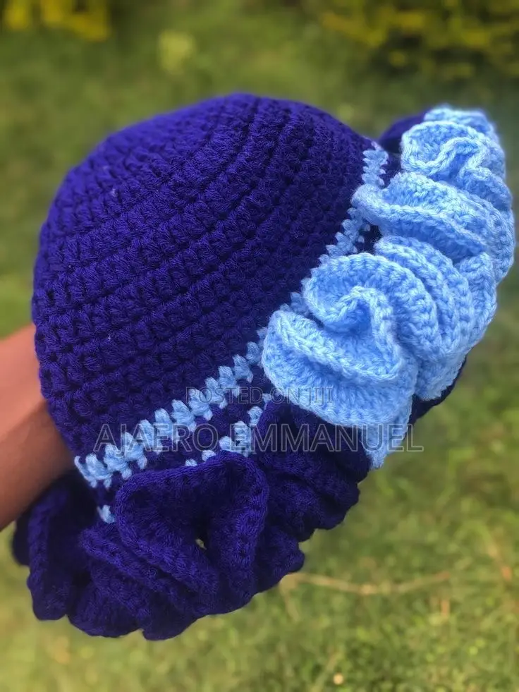 Crochet Ruffle Hat