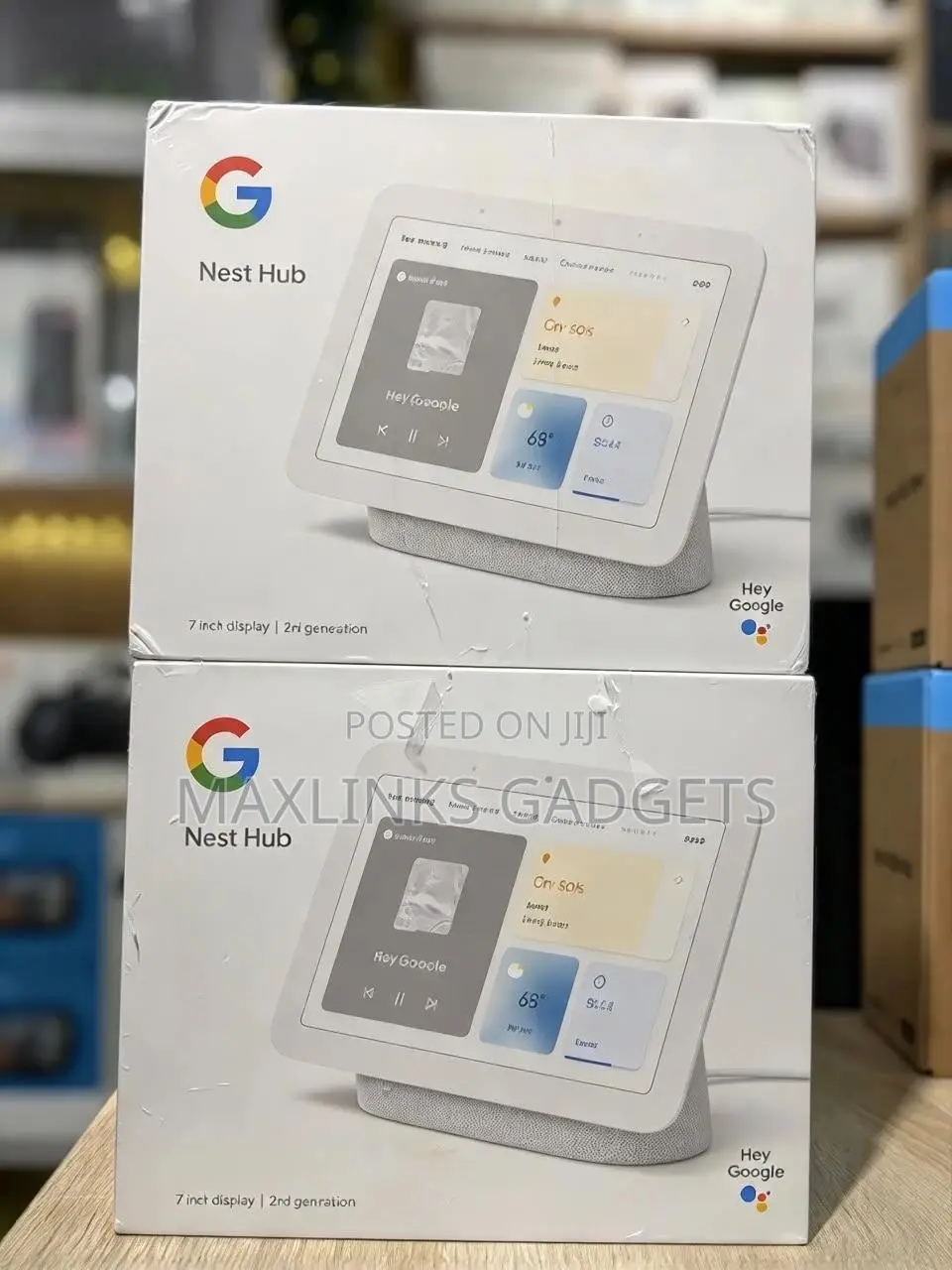 Google Nest Hub 7" Smart Display With Google Assistant - 2nd Gen