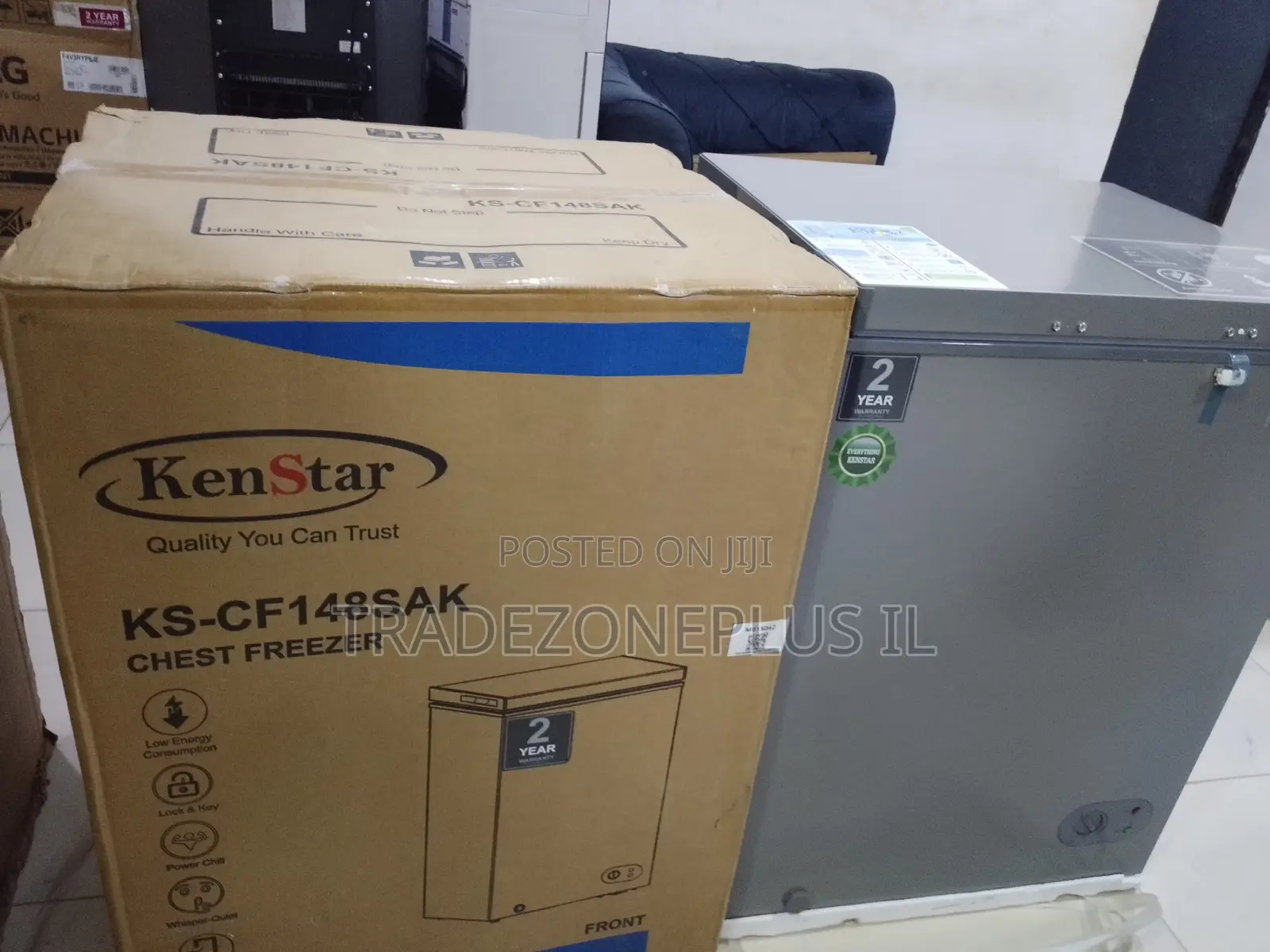 Kenstar Chest Freezer for Extra Food Capacity KS-CF148SAK