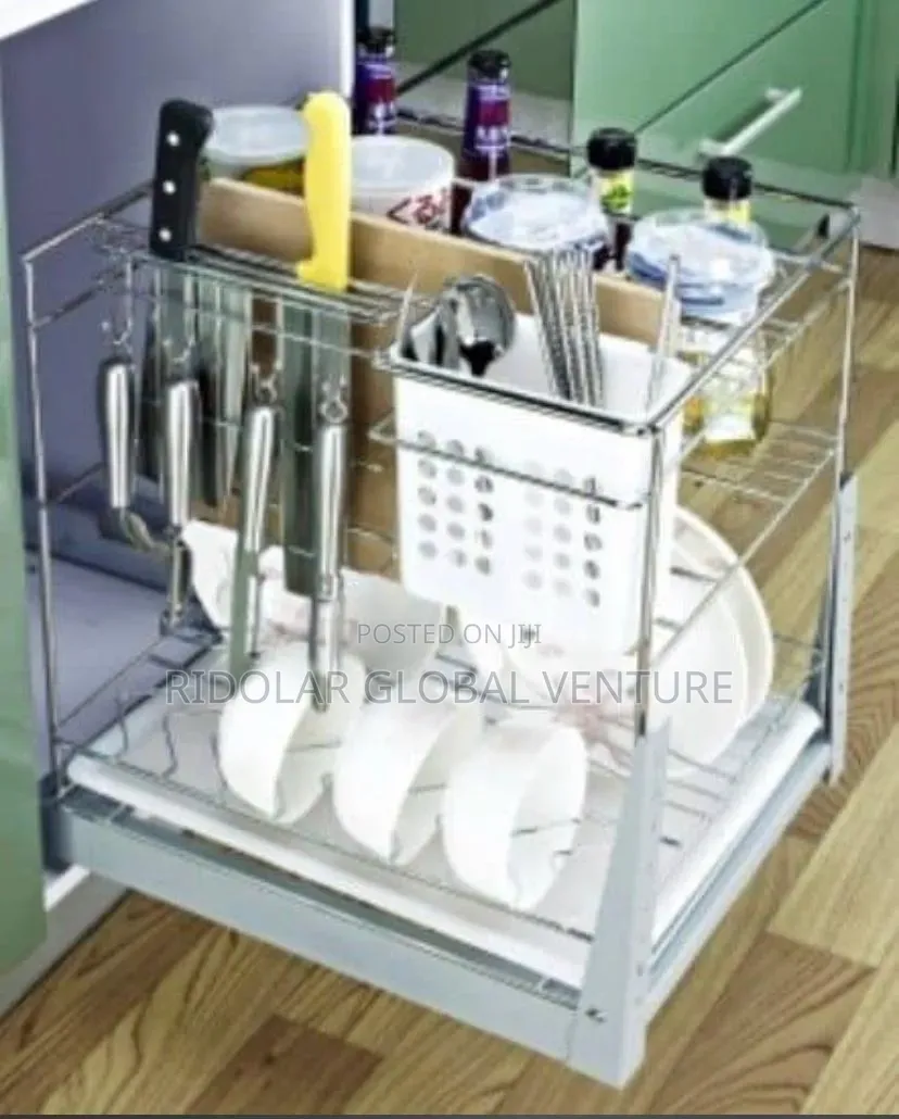 Built-in Pull Out Spicy Rack Storage